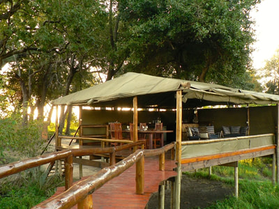 Dining area, Kujwana Camp, Okavango